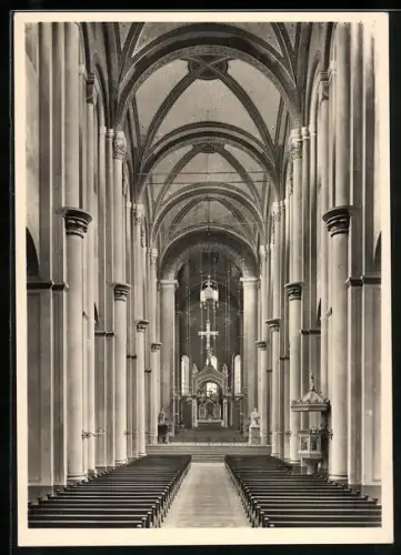 Foto-AK Deutscher Kunstverlag, Nr. 6: Speyer, Mittelschiff und Chor im Dom