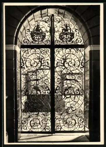 Foto-AK Deutscher Kunstverlag, Nr. 19: Schleswig, Dom, Portal der Ahrensdorfschen Gruft