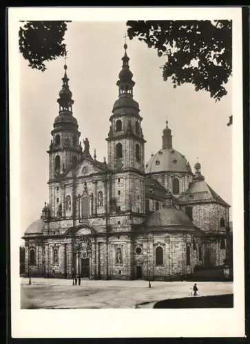 Foto-AK Deutscher Kunstverlag: Fulda, Gesamtansicht des Doms von der Ostseite