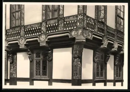 Foto-AK Deutscher Kunstverlag, Nr. 9: Göttingen, Junkernhaus, Barfüsserstrasse, Teilbild