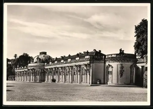 Foto-AK Deutscher Kunstverlag, Nr. 21 a: Potsdam, Schloss Sanssouci, Gartenseite
