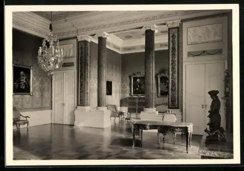Foto-AK Deutscher Kunstverlag, Nr. 18b: Potsdam, Schloss Sanssouci, Arbeits- und Sterbezimmer Friedrichs des Grossen