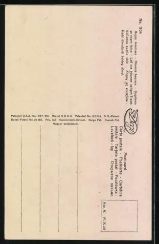 Ölgemälde-Imitations-Künstler-AK Degi Nr. 1104: Lass uns träumen seligen Traum, Liebespaar