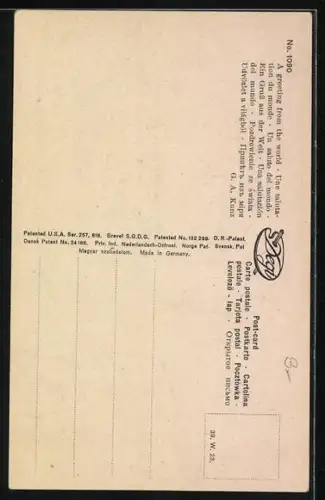 Ölgemälde-Imitations-AK Degi Nr. 1090: Dame sitzt nachdenklich am Fenster