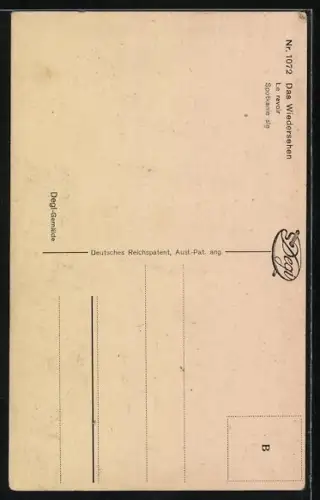 Ölgemälde-Imitations-AK Degi Nr. 1072: Wiedervereintes Paar