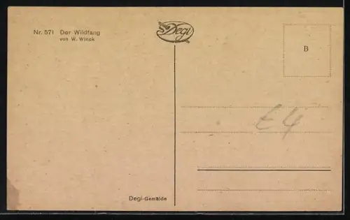 Ölgemälde-Imitations-AK Degi Nr. 571: Mädchen liegt auf einem Bett