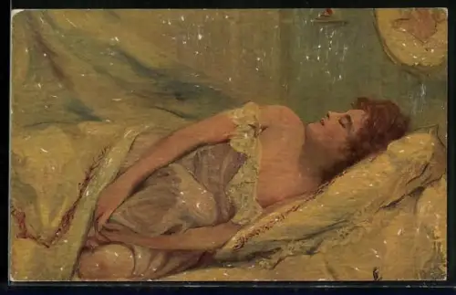 AK Ernst Fischer: Der Traum, Erotik