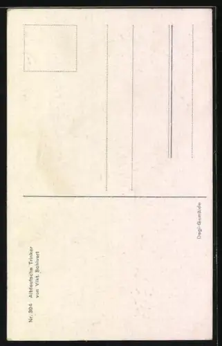 Ölgemälde-Imitations-AK Degi Nr. 304: Mann mit Laute