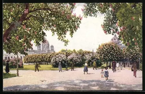 Künstler-AK Wien, Auf dem Heldenplatz