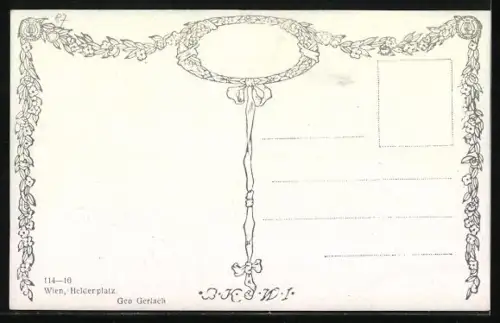 Künstler-AK Wien, Auf dem Heldenplatz