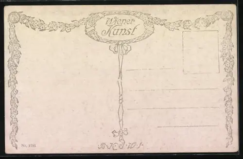 Künstler-AK Brüder Kohn (B.K.W.I) Nr. 1781: Gemütliche Halle in einem Wohnhaus