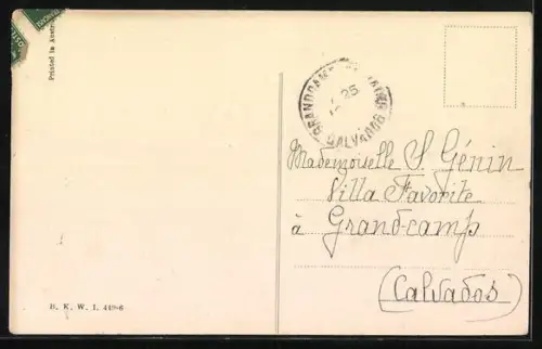 Künstler-AK Brüder Kohn (B.K.W.I) Nr. 449-6: Junge Damen mit reizendem Lächeln im Passepartout-Rahmen