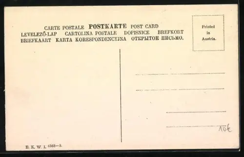 Künstler-AK Brüder Kohn (B.K.W.I) Nr. 4563-3: Pärchen mit Osterkorb und einem Hasen, Ostergruss