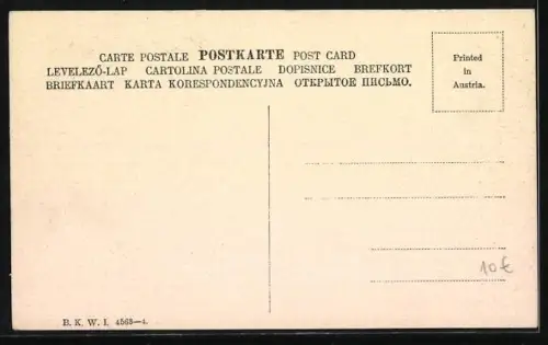 Künstler-AK Brüder Kohn (B.K.W.I) Nr. 4563-4: Zwei Kinder mit einem Osterlamm auf einer Wiese