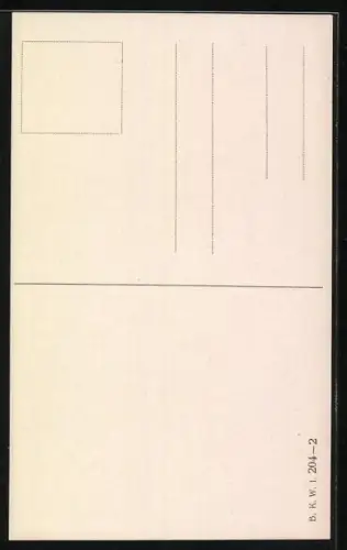 Künstler-AK Brüder Kohn (B.K.W.I) Nr. 204-2: Kleines Mädchen mit Puppe und Blumen