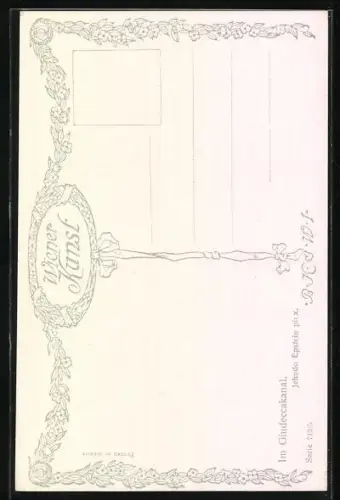 Künstler-AK Brüder Kohn (B.K.W.I) Nr. 713/5: Im Giudeccakanal