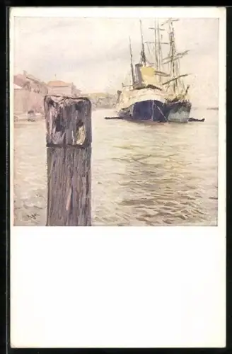 Künstler-AK Brüder Kohn (B.K.W.I) Nr. 713/5: Sur le canal Giudecca