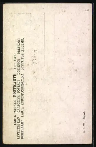 Künstler-AK Brüder Kohn (B.K.W.I) Nr. 938-4: Recht und brav, Mädchen, Pfarrer von Kirchfeld