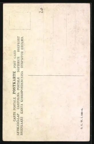 Künstler-AK Brüder Kohn (B.K.W.I) Nr. 938-4: Recht und brav, Pfarrer von Kirchfeld