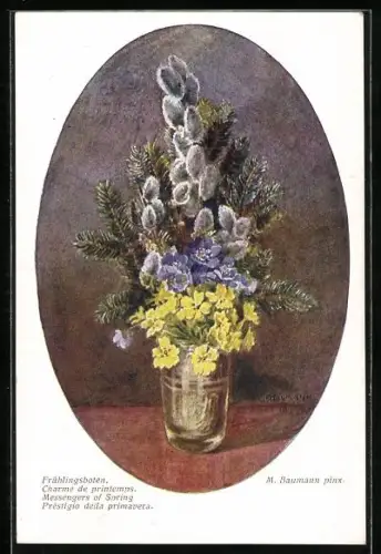Künstler-AK Brüder Kohn (B.K.W.I) Nr. 2491: Frühlingsboten