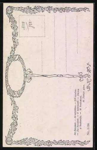 Künstler-AK Brüder Kohn (B.K.W.I) Nr.1196: Im Boudoir von H. Tomec