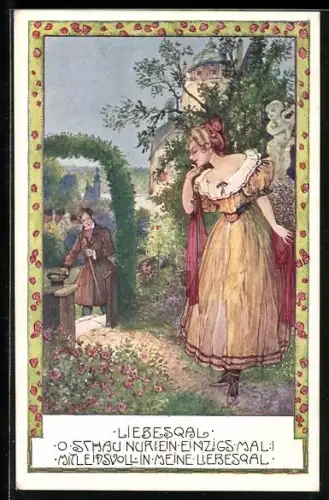 Künstler-AK Brüder Kohn (B.K.W.I) Nr. 457-3: Liebesqual, O schau nur...