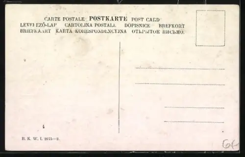 Künstler-AK Brüder Kohn (B.K.W.I) Nr. 2675-2: Winter in den Bergen