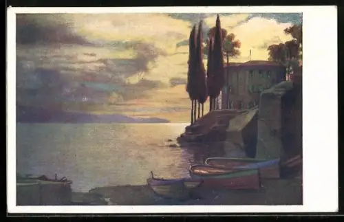 Künstler-AK Brüder Kohn (B.K.W.I) Nr. 257-4: Der Sonne Heimgang