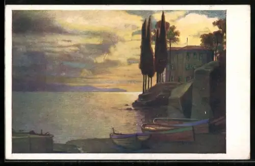 Künstler-AK Brüder Kohn (B.K.W.I) Nr. 257-4: Der Sonne Heimgang