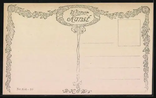 Künstler-AK Brüder Kohn (B.K.W.I) Nr. 854-10: Wien, Leopoldsberg und Kahlenberg im Frühling