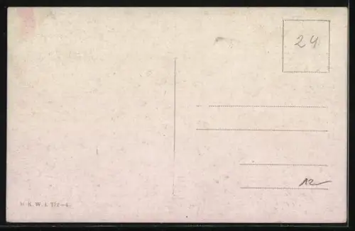 Künstler-AK Brüder Kohn (B.K.W.I) Nr. 772-4: Terrasse mit Wasserblick