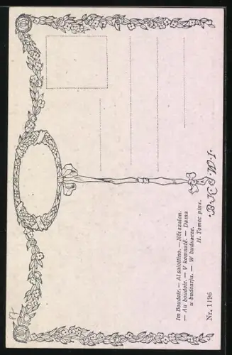 Künstler-AK Brüder Kohn (B.K.W.I) Nr.1196: Im Boudoir von H. Tomec