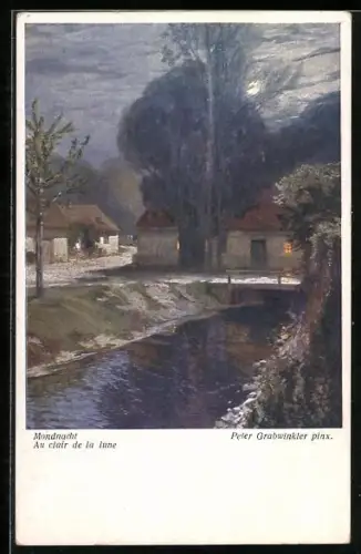 Künstler-AK Brüder Kohn (B.K.W.I) Nr. 1657: Mondnacht