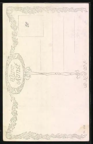 Künstler-AK Brüder Kohn (B.K.W.I) Nr. 1797: Ein Mann probiert einen neuen Wein aus