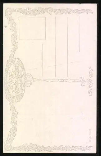 Künstler-AK Brüder Kohn (B.K.W.I) Nr. 738 - 6: Ed. Kasparides: Abend im Prater, Schäfchenwolken