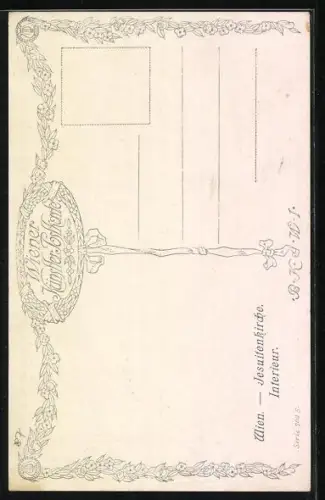 Künstler-AK Brüder Kohn (B.K.W.I) Nr. 762-5: Wien, Junges Mädchen in der Jesuitenkirche