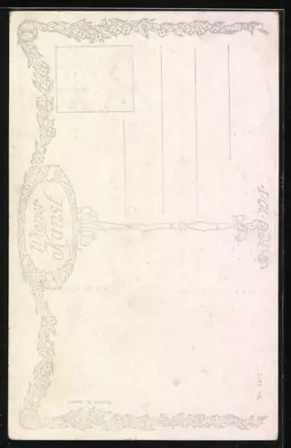 Künstler-AK Brüder Kohn (B.K.W.I) Nr. 1487: Junges Kind sitzt in der Rumpelkammer