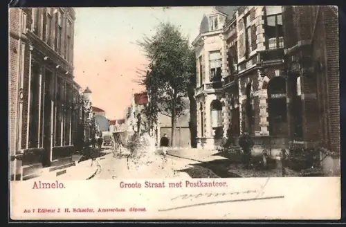 AK Almelo, Groote Straat met Postkantoor