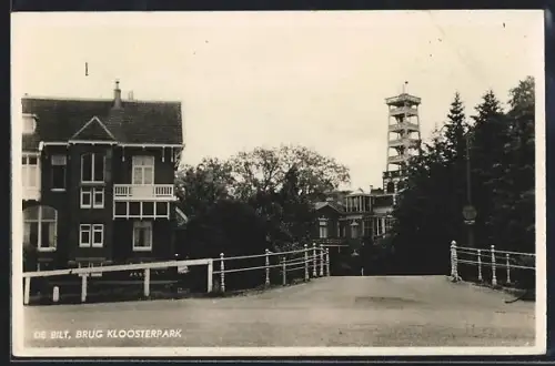 AK De Bilt, Brug, Kloosterpark