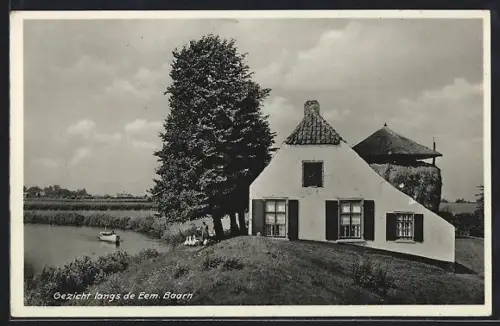 AK Baarn, Gezicht langs de Eem