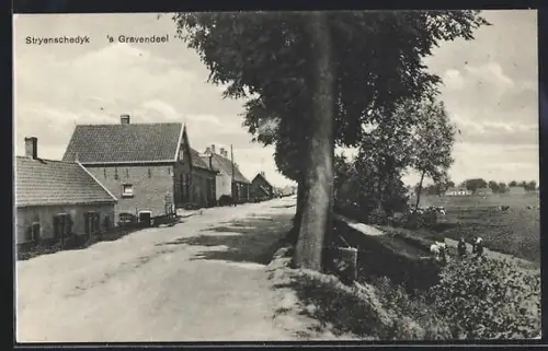 AK `s Gravendeel, Stryenschedyk, Strassenblick