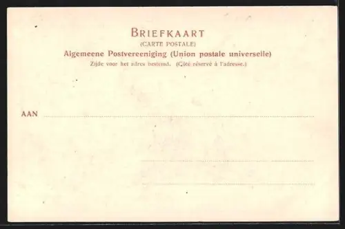 AK Delfgauw bij Delft, Flusspartie mit Uferstrasse und Brücke