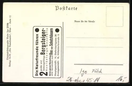 AK Skifahrer bei einer kurzen Rast im Gebirge