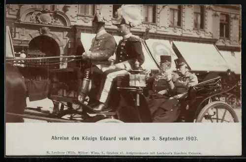 AK Wien, Abreise des Königs Eduard 1903