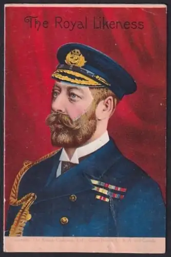 Mechanische-AK Queen Victoria, Eduard VII. u. George V., The Royal Likeness