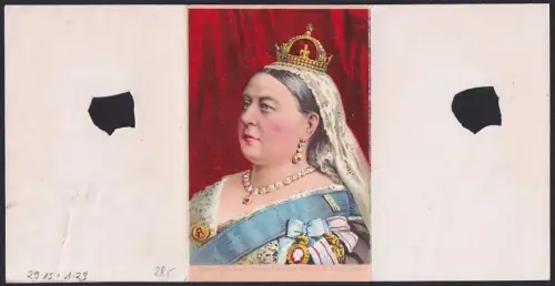 Mechanische-AK Queen Victoria, Eduard VII. u. George V., The Royal Likeness