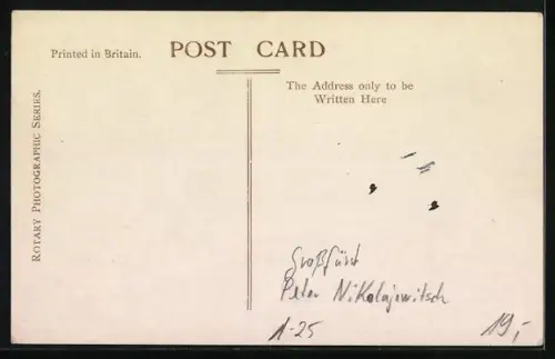 AK Grossfürst Peter Nikolajewitsch von Russland mit König Nicolas von Montenegro, Familienbild