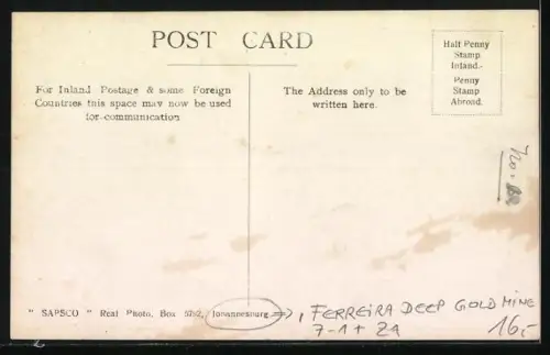 AK Johannesburg, Ferreira Deep Gold Mine, Extractor House