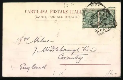 Lithographie Florence, Grand Hotel de Milan, Propr. Frères SIlenzi