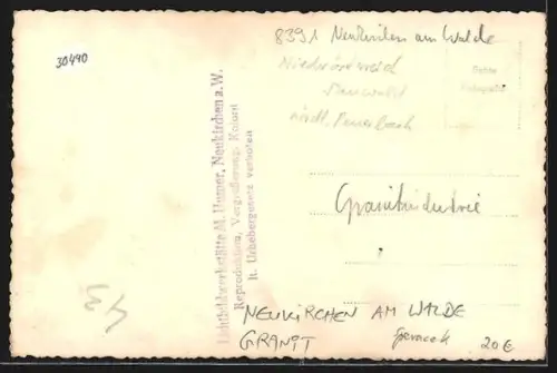 Foto-AK Neukirchen am Walde, Geschmückte Kutsche, Granit